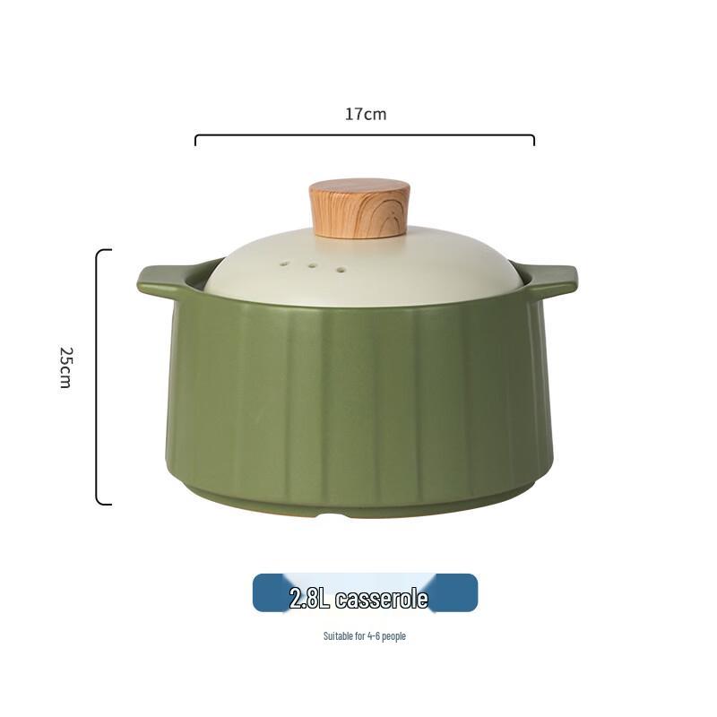 Zhishi Underglaze Ceramic Soup Pot