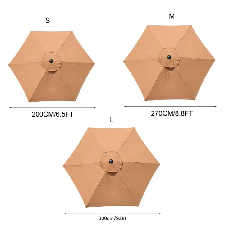 Outdoor Garden Patio Umbrella Cover Waterproof Canopy Sunshade Replacement Cloth