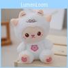 Adorable Plush Bunny Keychain Cute Rabbit Bag Accessory Fluffy Doll With Apron