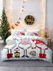 Comforter 3Pcs/Set Christmas Reindeer Snowman Bedding Set Includes 1 And 2 S Soft And Skin-Friendly