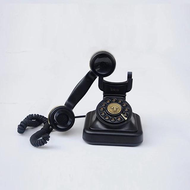 Vintage Rotary Landline Phone: Antique Retro Telephone for Home or Hotel