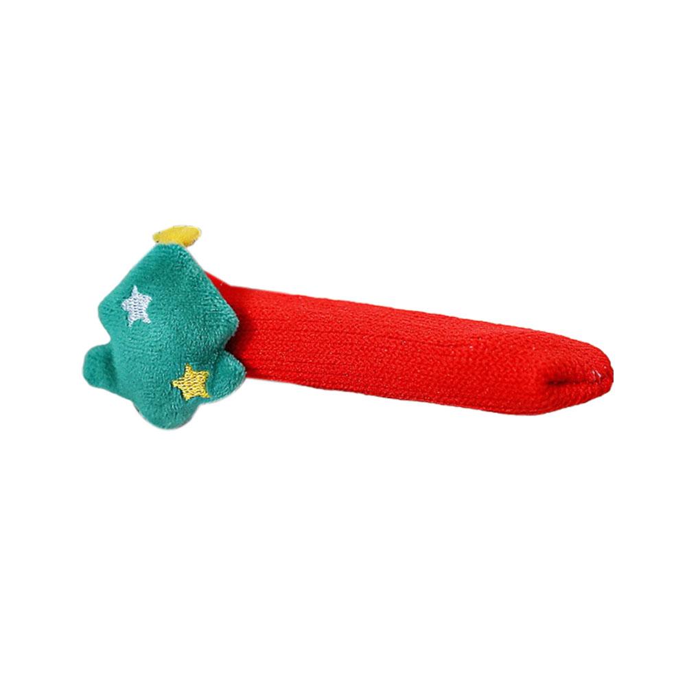 Christmas Decorations Door Handle Covers with Hanging Bells Soft Christmas Decors Xmas Pendant For Family Festives Accessories