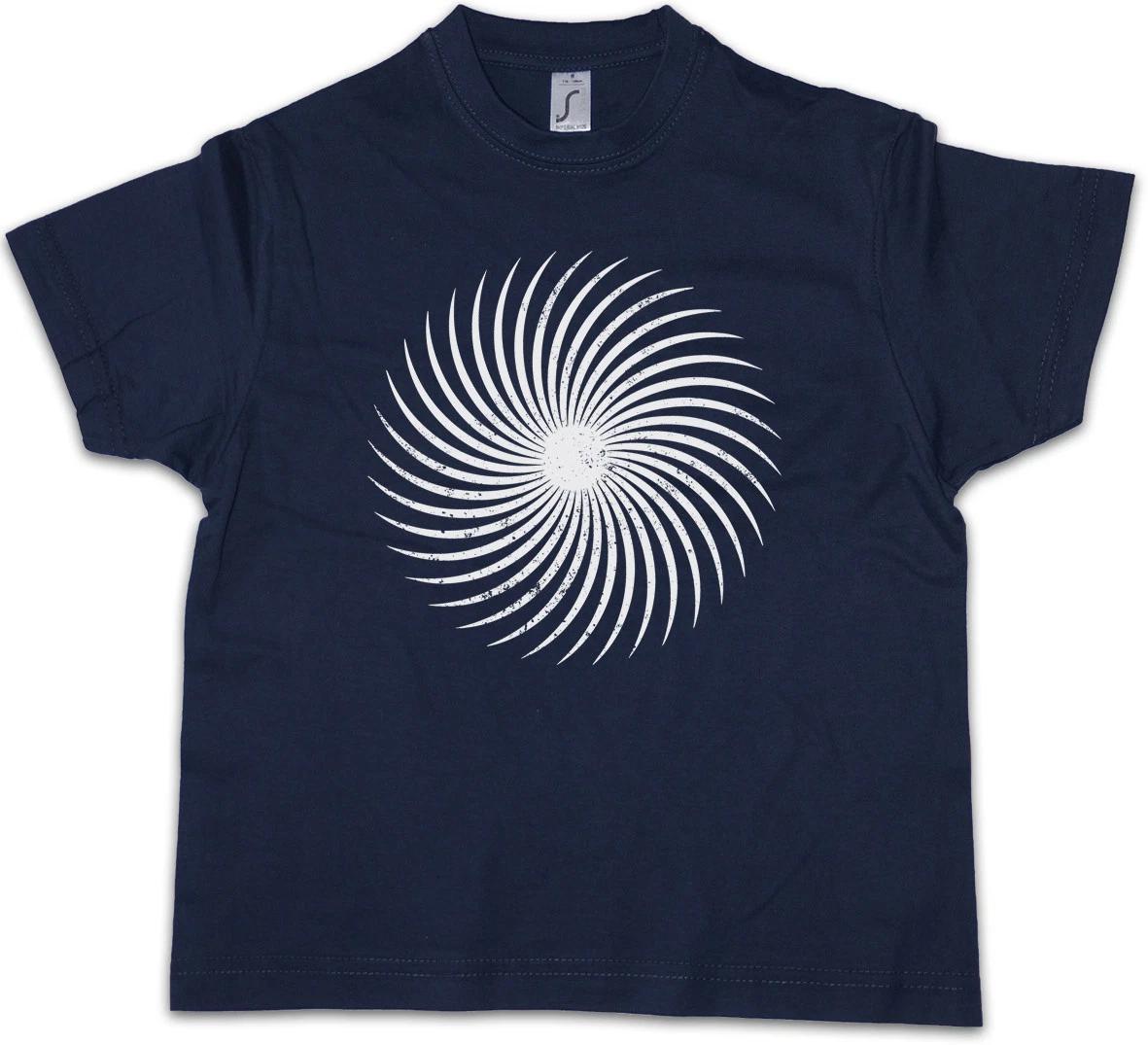 SPIRAL SUN Kids Boys kids boys T-Shirt Labyrinth Mystic Hypnotic Esoterik Circle Hypno 120