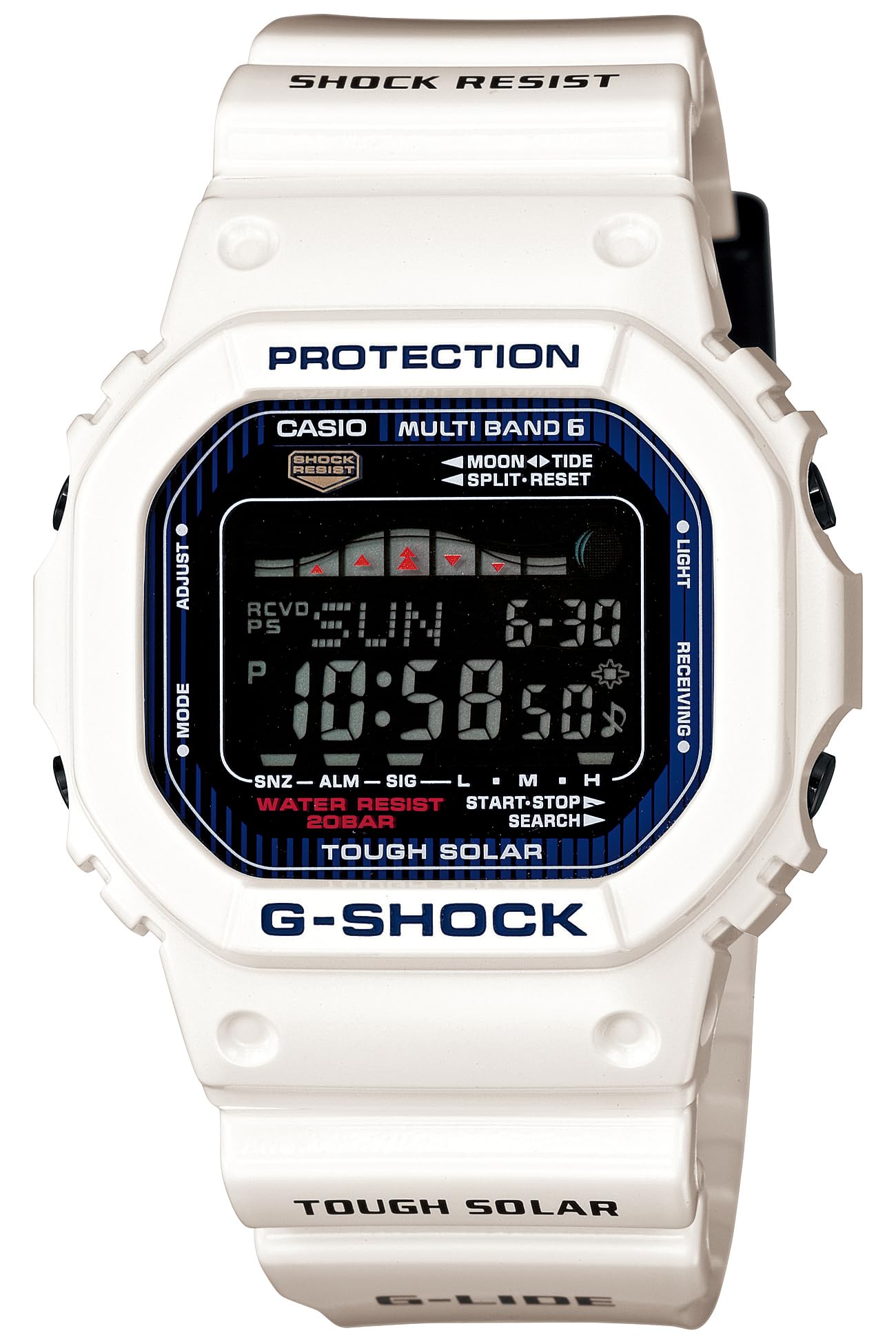 

Casio G-Shock G-LIDE Радиоуправляемые Солнечные Часы GWX-5600C-7JF Мужские Белые [Официальный Японский Продукт]