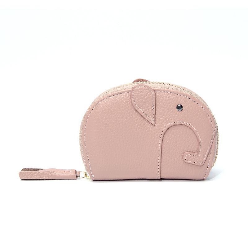 Portafoglio Portatessere Pieghevole Multi-Slot in Vera Pelle da Donna Giapponese