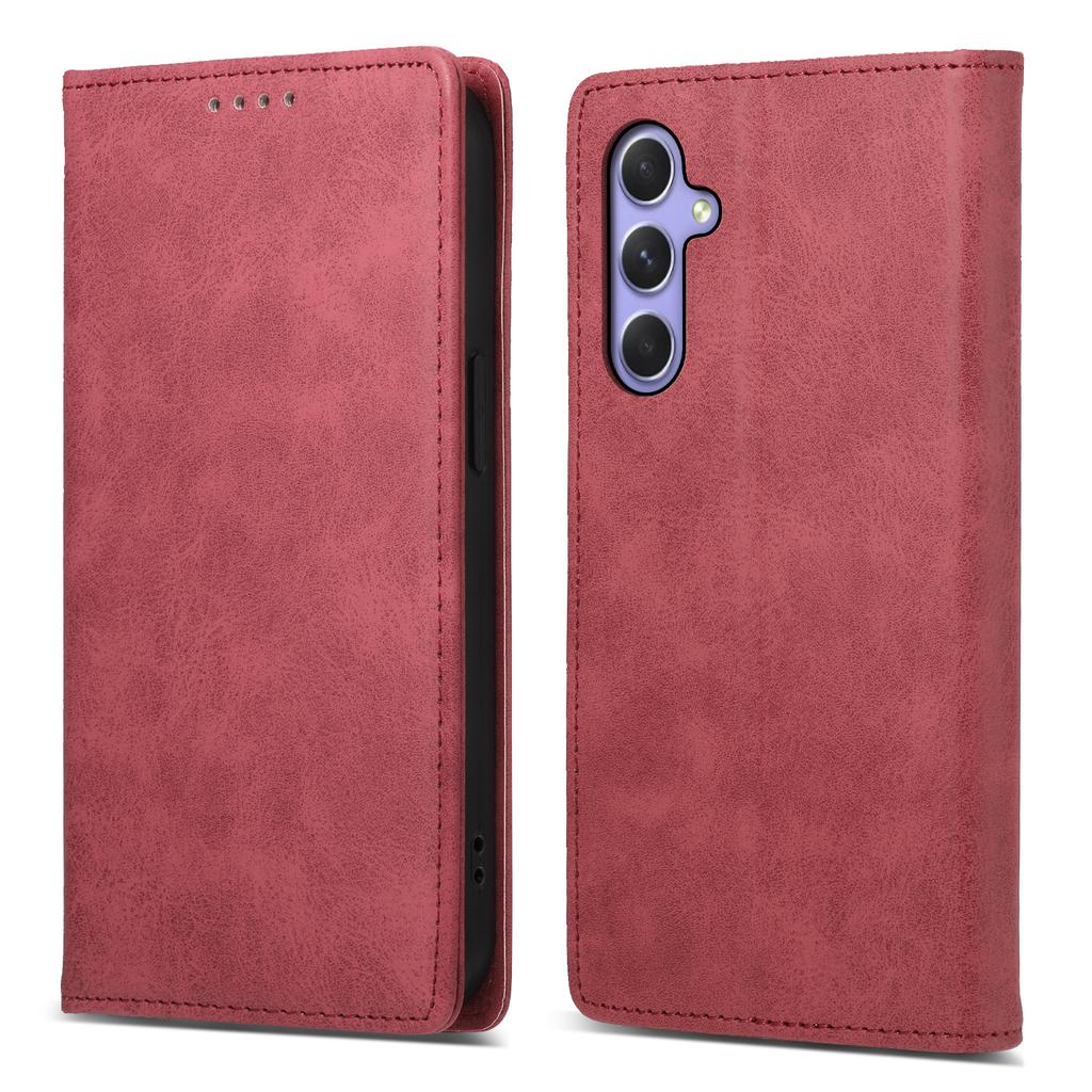 DF-05 For Samsung Galaxy A55 5G Leather Phone Case RFID Blocking Wallet