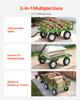 VEVOR Steel Garden Cart, 544 Kg Heavy Duty Pullable Garden Wagon Yard Cart