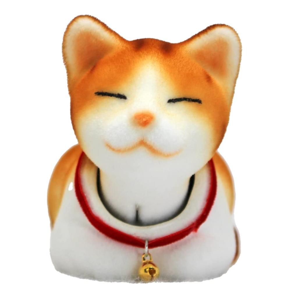 Shinada Global TFC Nyanda Furu Brown Tabby with Aroma 12 X 9 X Cat Animal Mascot, B, Stone, 9.5 Cm, Mascot,