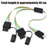 Trailer Wire Power Cord The 4 Pin Connector Prong Plug Suite Wiring Harness Extension Pvc Light Adapter Kit Towing