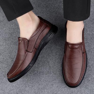 Herren Echtleder Schuhe Abriebfeste Sohlen Outdoor Wanderschuhe Klassische Braune Herren Oxford Schuhe Rutschfest Vielseitig