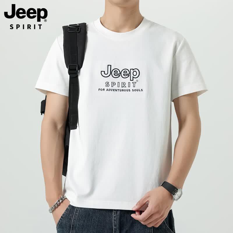 JEEP SPIRIT Men s Cool-Feel Breathable Short Sleeve T-Shirt 4XL