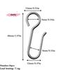 S-30Pcs Handy Curtain Accessories Metal Curtain Track Install Hooks S Shaped Metal Ceiling Shower Curtain Decoration Hooks