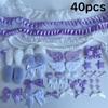 DIY Plush Ribbon La Trim Handmade Material Kit Angel Wings Plush Bunny Ears Bow Heart Star Handmade Colorful Material Pack Set