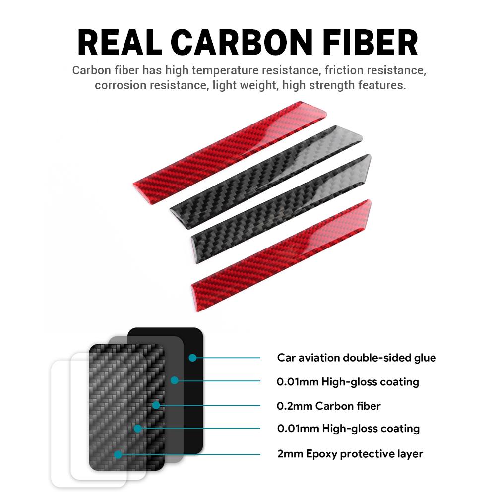Real Soft Carbon Fiber Sticker For Subaru BRZ Toyota GT86 2012-2016 2017 2018 2019 2020 LHD RHD A-Pillar Interior Accessories