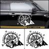 Mountain Compass Navigation Car Door Body Decal Sticker