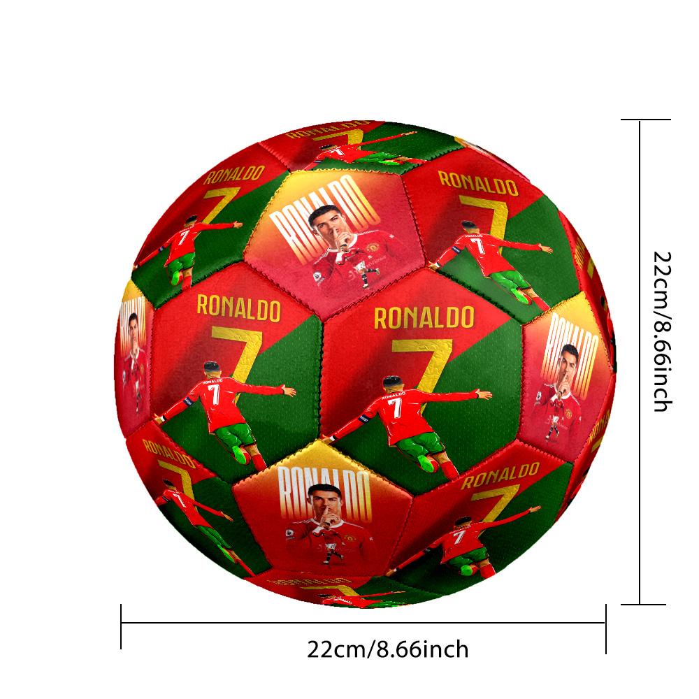 Ronaldo's Action Soccer Ball Size 5 Football Machine Sewn Indoor/Outdoor Universal Football for Football Accessories
