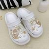New Fashion Pearl Butterfly Flower Shoe Buckle Children Ladies Cute Cave Shoes Accessories Removable Shoe Buckle Set Hot Sale