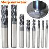 8pcs 4 Flutes Straight Shank Tungsten Steel Milling Cutter Tool CNC 2-12mm Carbide End Mill Set