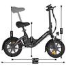 Bodywel T16PRO 14 Inch Lightweight Folding Electric Bicycle 36V7.8AH Battery 250W Motor Urban Commuting E- Bike Adult Outdoor Riding Electric Bike