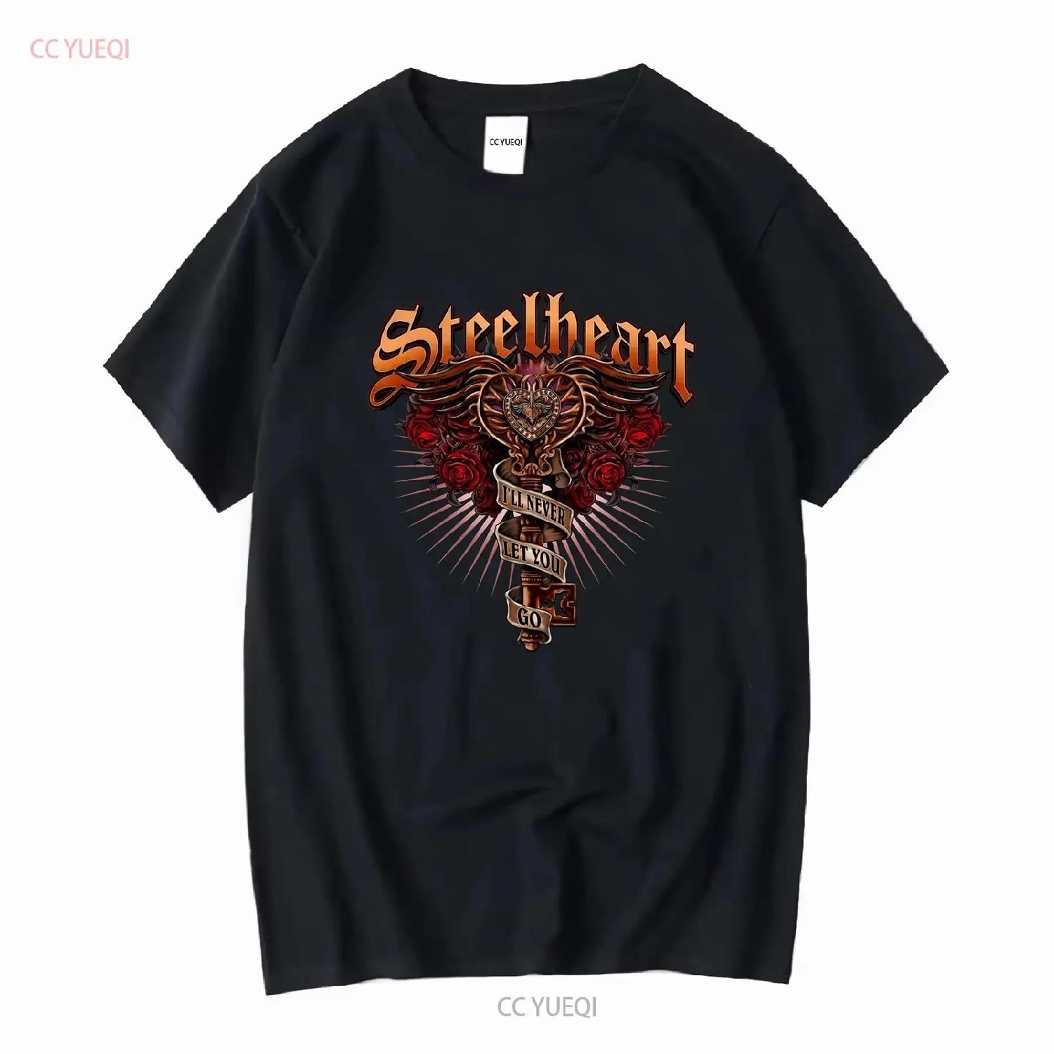 NEW Steelheart Band Logo Classic Black All Size T Shirt AH1872 long or short sleeves vintage Washed Soft Versatile Unisex XXXXXL разноцветный