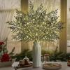Christmas Branches Battery Operated Artificial Picks Christmas Picks Artificial Pine Branches For Home Decor Indoor Outdoor