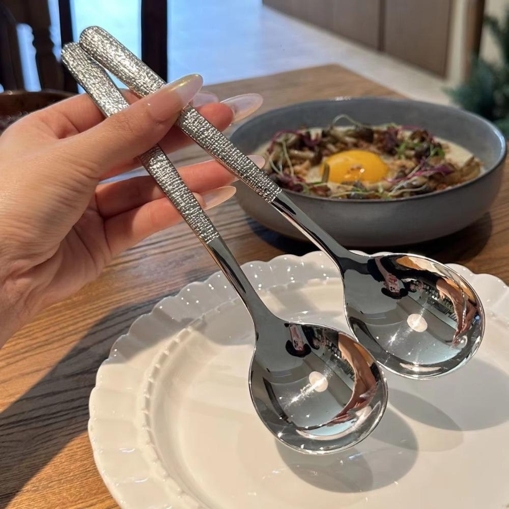 Tableware Dessert Spoon Stirring Spoon Ice Cream Spoon New Soup Scoop