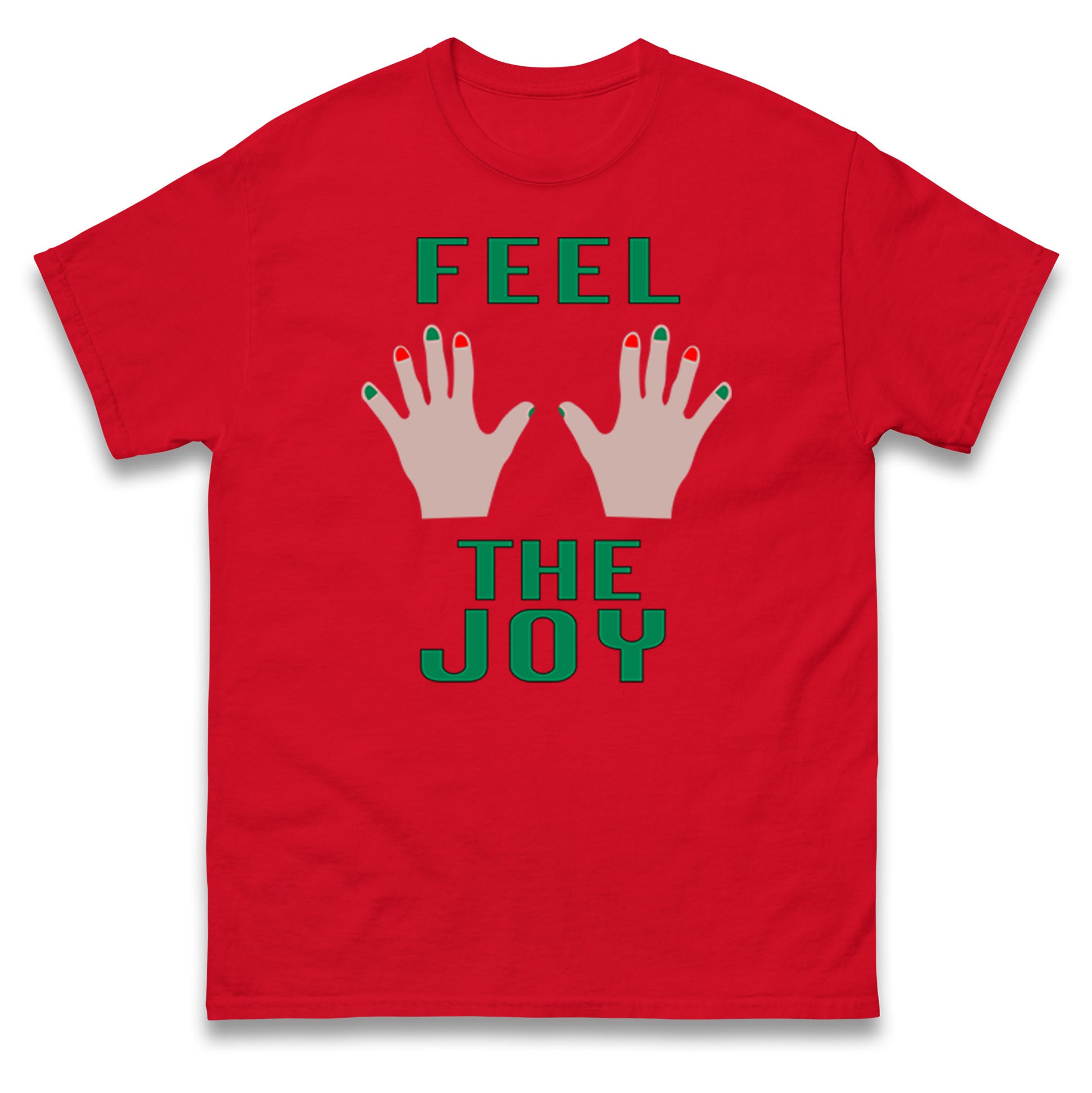 

Feel The Joy Christmas T Shirt Tshirt Mens Womens Unisex Tops Tees 4XL