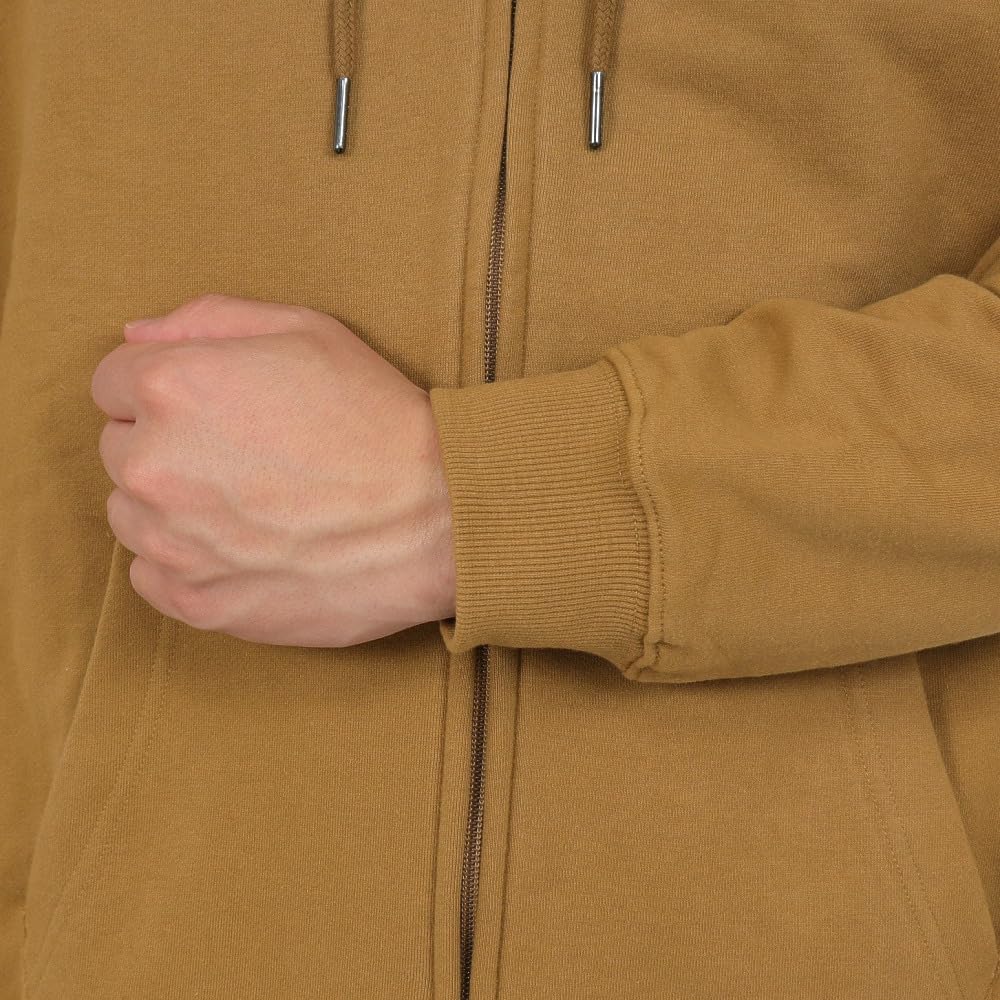 Snow Peak Parka Sweat Logo Kapuzenjacke mit Reißverschluss CY Camel SPE-SW-23AU001 (Kamel/M/Herren)