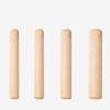 100Pcs Woodworking Doweling Jig Kit Round Fluted Wooden Plug Dowel Pin Rod Locator Furniture Fitting 6mm 10mm 10mm
