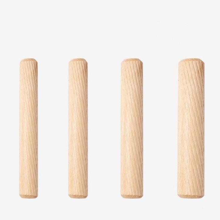100Pcs Woodworking Doweling Jig Kit Round Fluted Wooden Plug Dowel Pin Rod Locator Furniture Fitting 6mm 10mm 10mm