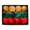 12 PC Christmas Balls 8cm Star Velvet Balls Christmas Decorations