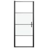 Porte de douche - Maison Exclusive - Cadre noir - Verre trempé 5 mm - Largeur réglable 78-81 cm
