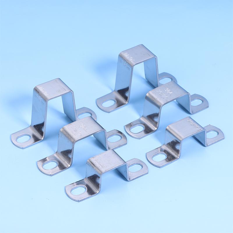 5Pcs Thickened U-Shaped 304 Stainless Steel Horseback Tube Saddle Clip Buckle Throat Hoop Ohm Tube Card Pipe Fixing Clamps
