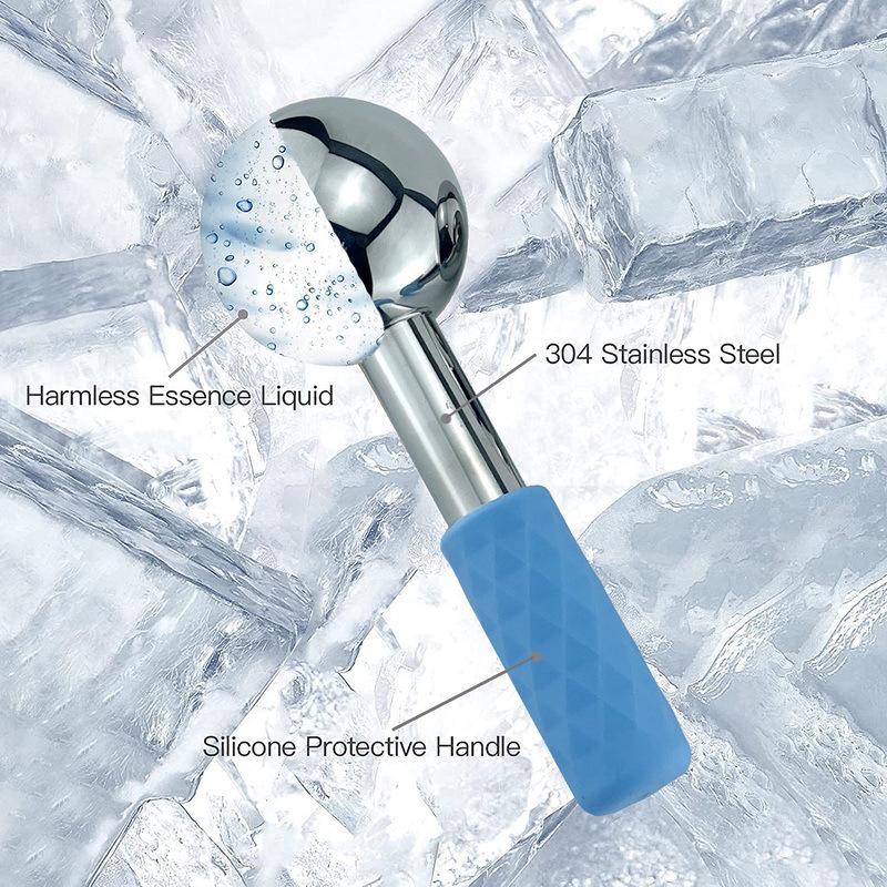 Stainless Steel Facial Ice Wave Massage Ball for Eye and Beauty Care