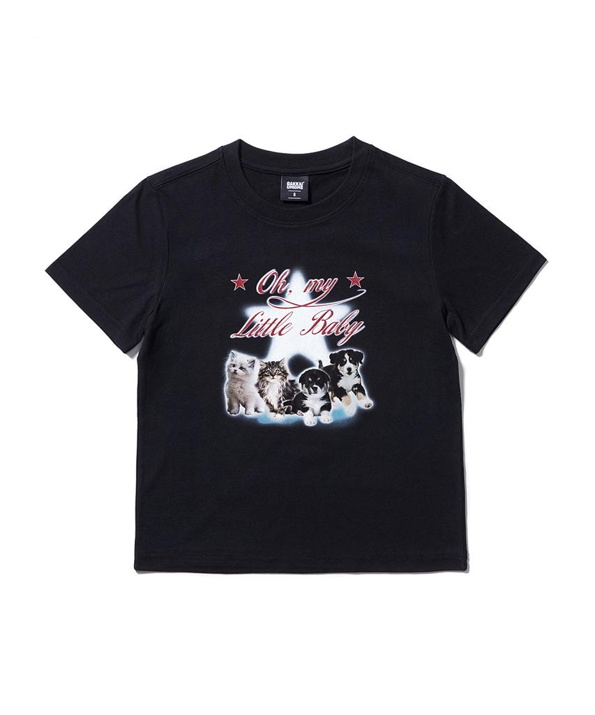 GAKKAI UNIONS Little Baby Short Sleeve T-Shirt Black