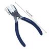 Carbon Steel Pliers Plat Nose Pliers DIY Tools for Beading Looping Shaping Nylon Nose Pliers Double Nylon Jaw Pliers