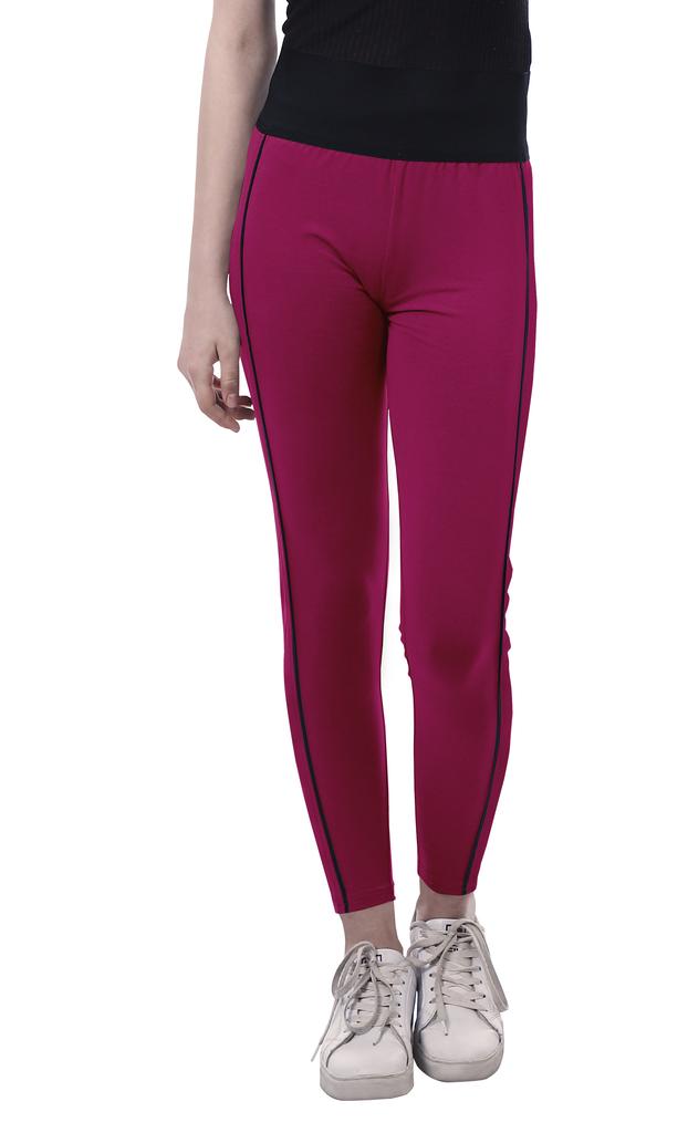 Moomaya High Waist Leggings For Womens Pull On Soft Yoga Pants-3W