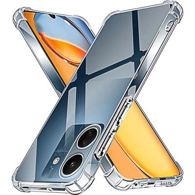 Transparente Handyhülle für Redmi 13C 12c 10C 9C, klare weiche Silikon-Rückseite für Xiaomi Redmi 12 4G 5G Shell 13 12 10 C 9C NFC