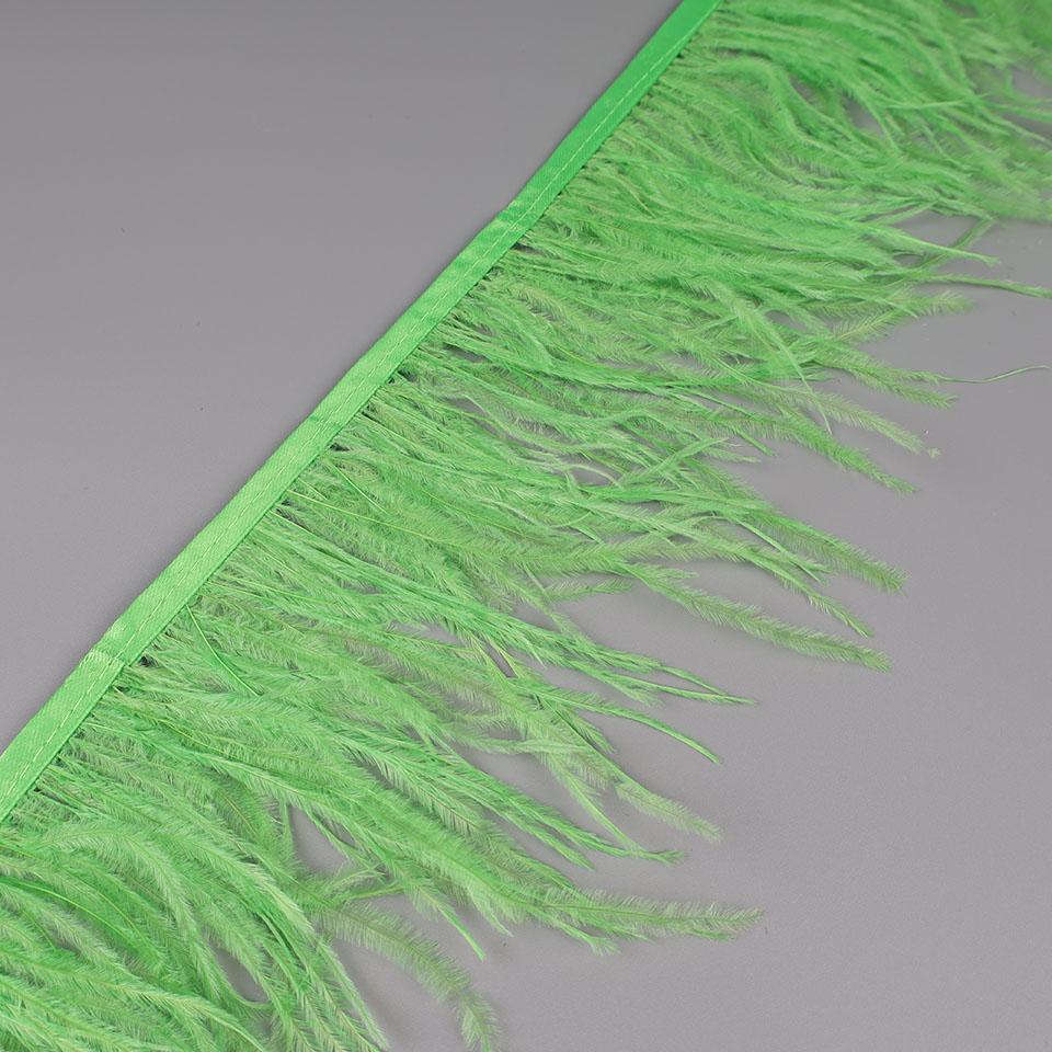 Ostrich Feathers Fringe 2M 55colors Selected Clothing Sewing Crafts Dress with Fluffy Feather Ribbon
