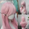 Light Pink Wig for Women Pink Hair Wigs with Bangs 26inch Natural and Fashionable Lolita Headband Wig Synthetic Wigs Cosplay