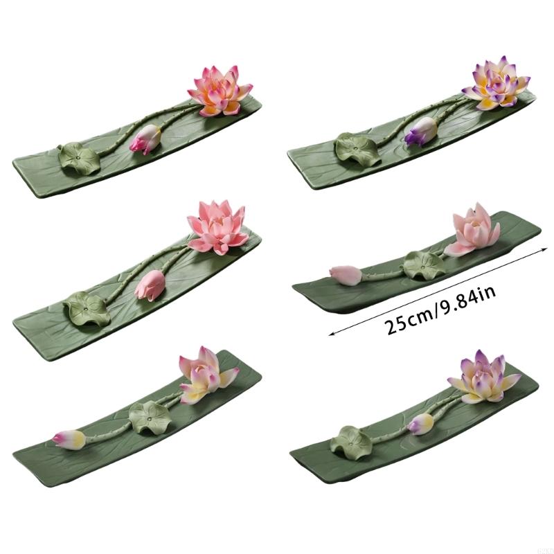 62KD Ceramic Flower Censer Holder Flower Censer for Yoga Decoration