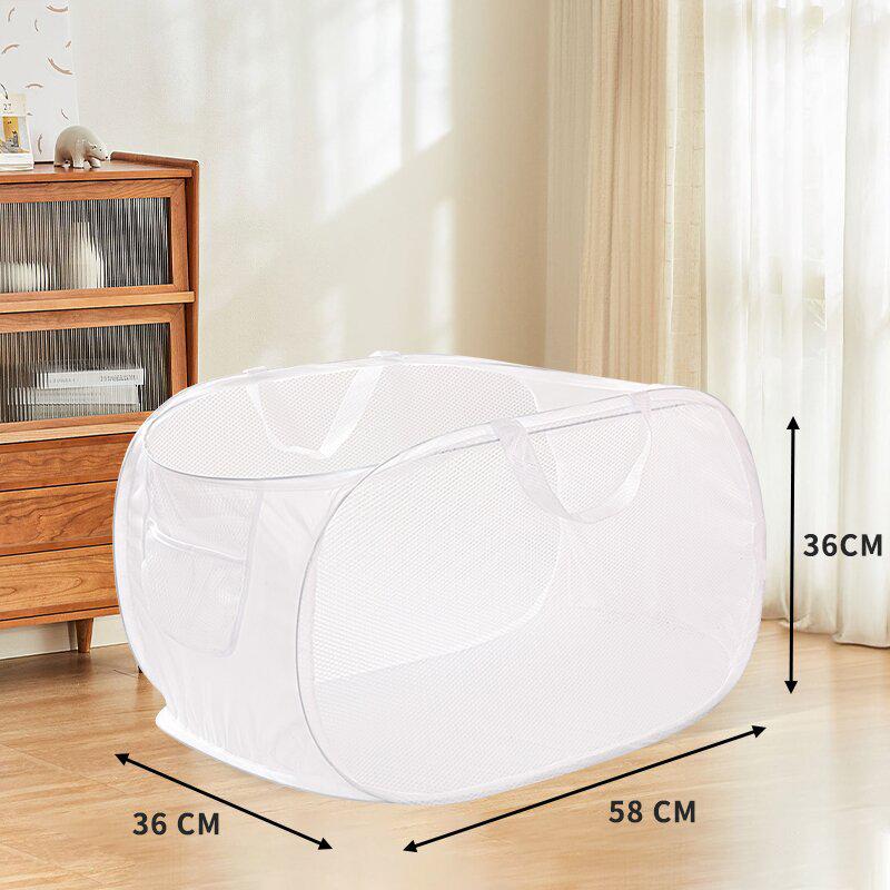 Large Capacity Foldable Laundry and Storage Basket for Clothes and Toys