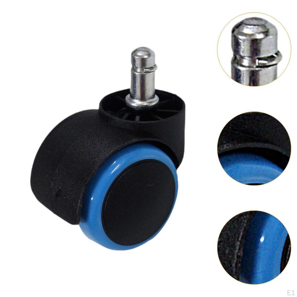 Office Chair Wheel 2" Rotating Heavy Duty Smooth Roller for All Floors Home Desk