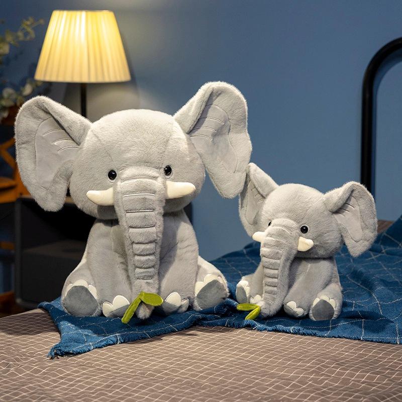 Cute Cute Baby Elephant Doll Plush Toy Elephant Doll Children Accompany Soothing Rag Doll Girl Birthday Gift