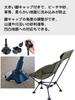 iClimb Lightweight Folding Camping and Beach Chair Chair with Triangular High Stability Leg Approximately 2kg Includes Storage Bag High-Back Frame,