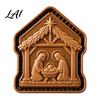 Mini Macchine per Torte Stampo di Natale Fede Festiva Ispirato Pressa per Impasto e Stampini per Biscotti Pasticceria Taglierino Timbro Religioso per Cottura Stagionale Dolci Festivi