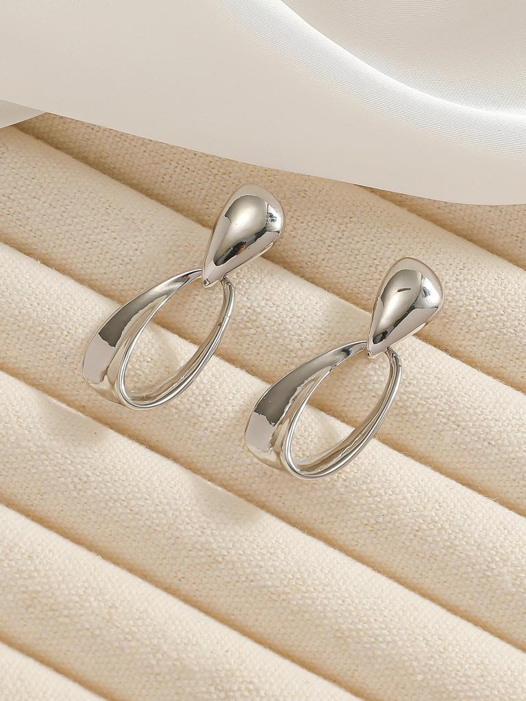Pince à Oreilles Minimaliste Écologique en Forme de Larme