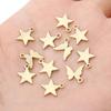 Copper Sand Faced Pentagram Pendant For DIY Jewelry Making Craft Accessories