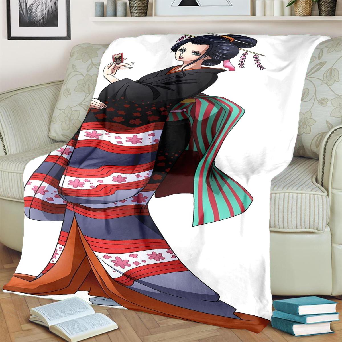 Comfortable ONE PIECE Flannel Blanket Soft Warm for Sofa, Bed, Bedroom, Chair, Picnic and Travel 75x90cm