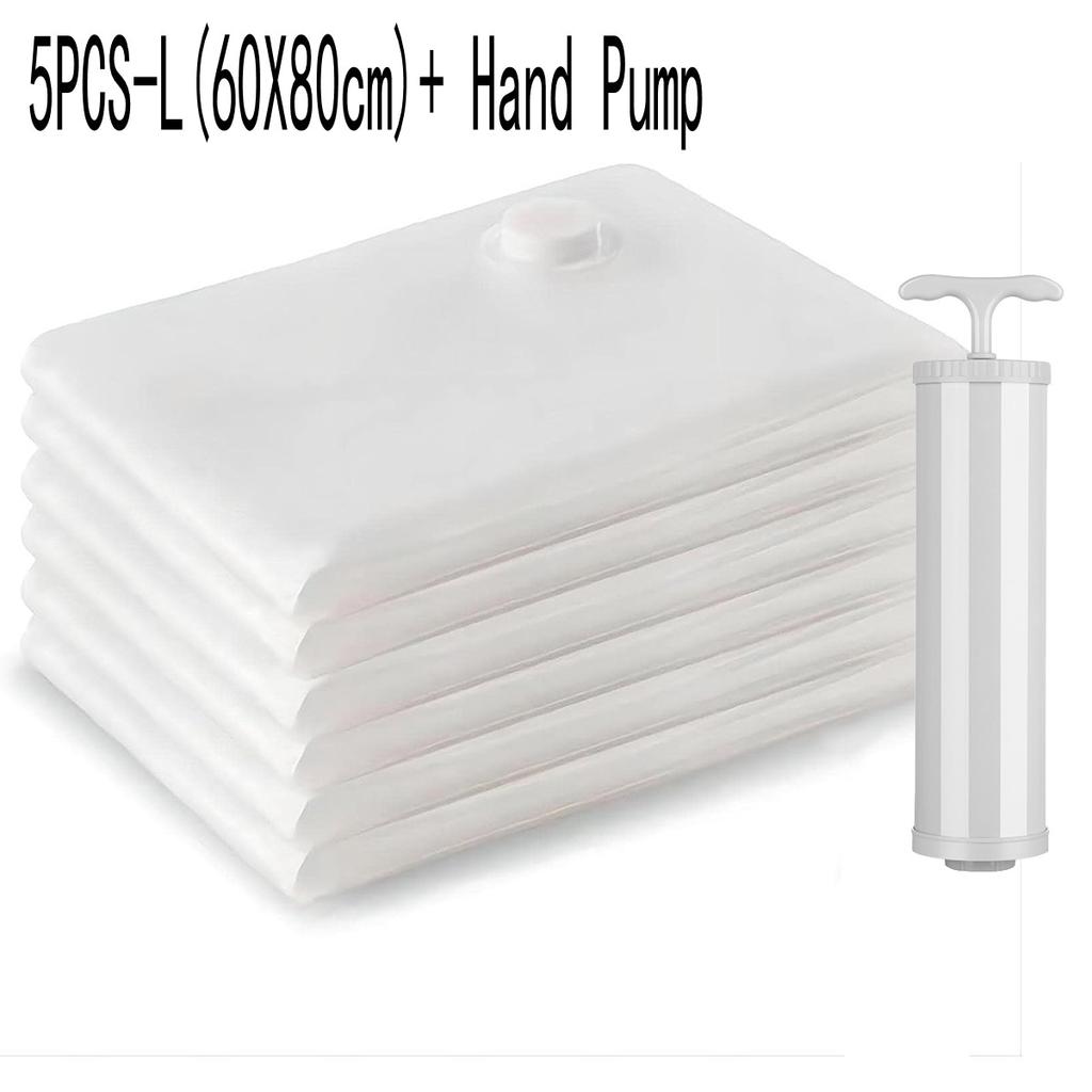 Multiple Sizes Vacuum Storage Bags with Pump Vacuum Sealed Bags for Organizer  Space Saver Bags For Clothes Clothing Organizer